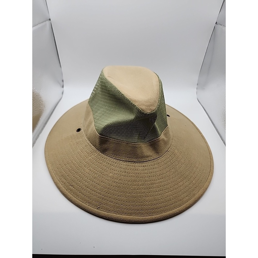 Vintage Dorfman Pacific Cotton Safari Outback Bush Brushed Kaki Mesh Mens Medium